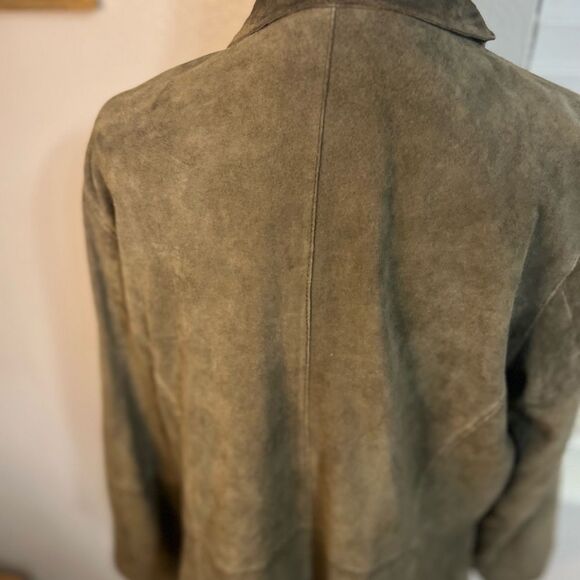 EILEEN FISHER Goat Suede Open Blazer
Jacket Green Large - Picture 6 of 16